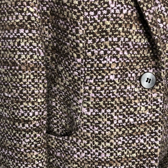 Grace Dane Lewis Petite Brown/Pink Boucle Jacket - Picture 3 of 8